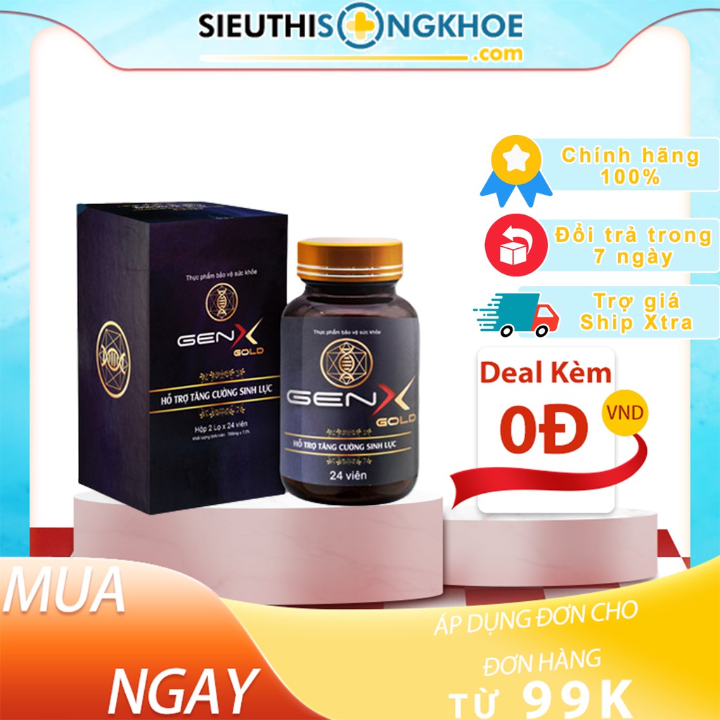 [Chính Hãng] Gen X Gold tăng cường sinh lý nam kéo dài thời gian quan hệ tình dục