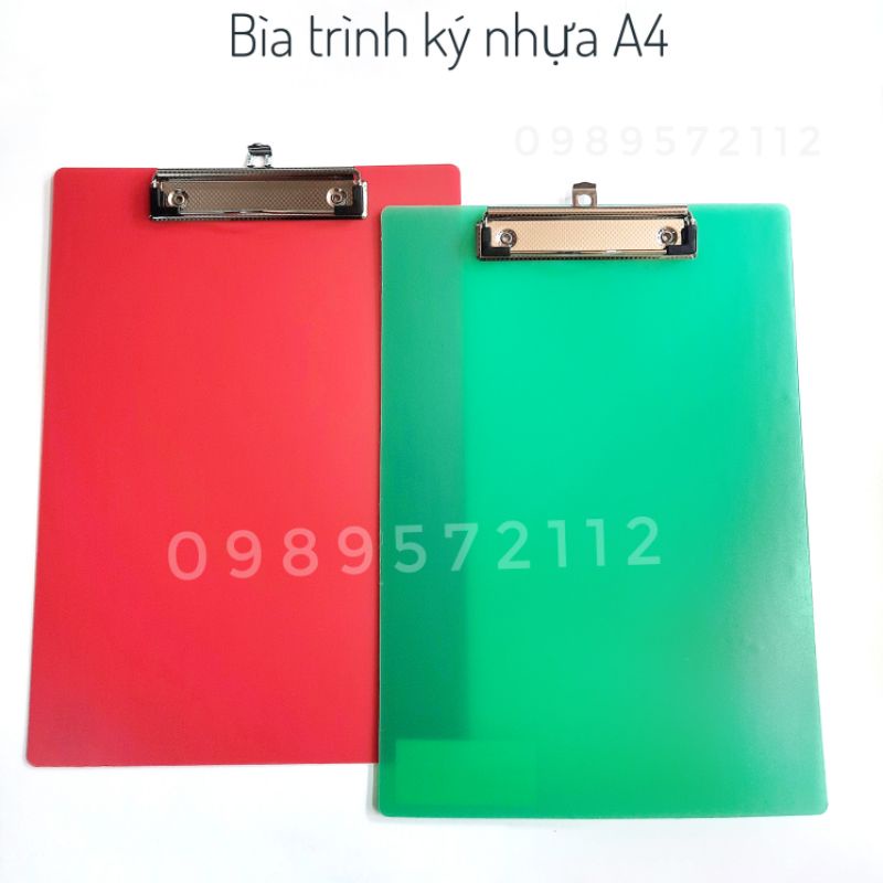 Trình ký nhựa A4,trình ký nhựa 1 mặt