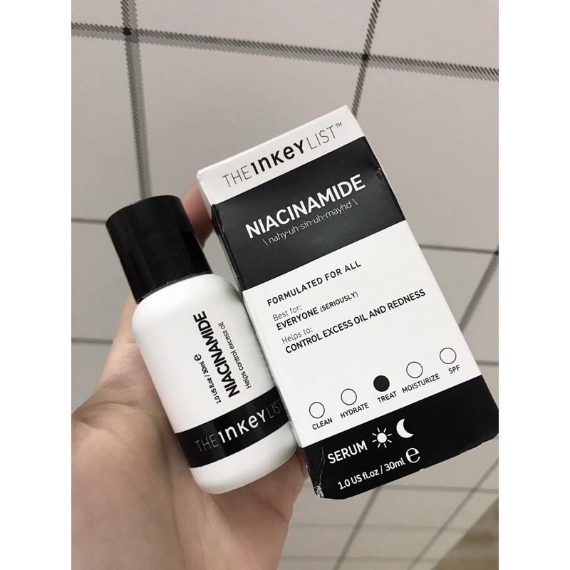 Tinh chất serum niacinamin the inkey list giảm mụn mờ thâm