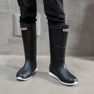 ✘◕Ủng Đi Mưa Cổ Cao Chống Trượt Chống Mài Mòn Thời Trang Xuân Thu Cho Nam