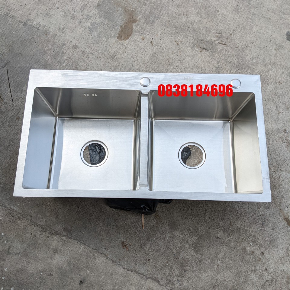 Chậu rửa chén đúc inox 304, Chậu rửa bát đúc, Chậu đúc 8245