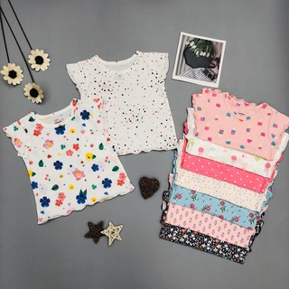 Áo Thun Cotton Bé Gái Size 6-10, Tay Và Gấu Quấn Biên Điệu Đà, Hàng Made In Vn, Chất Cotton Xuất Dư Đẹp