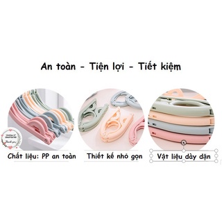 Móc treo quần áo gập gọn đa năng , treo được nhiều kiểu (NCP 21)