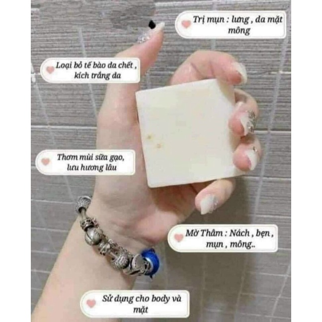 SOAP SỮA GẠO THÁI LAN Dùng được cho Face