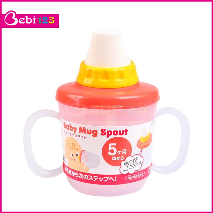 Bình Cốc Tập Uống Baby Mug Nhật Có Tay Cầm Cho Bé