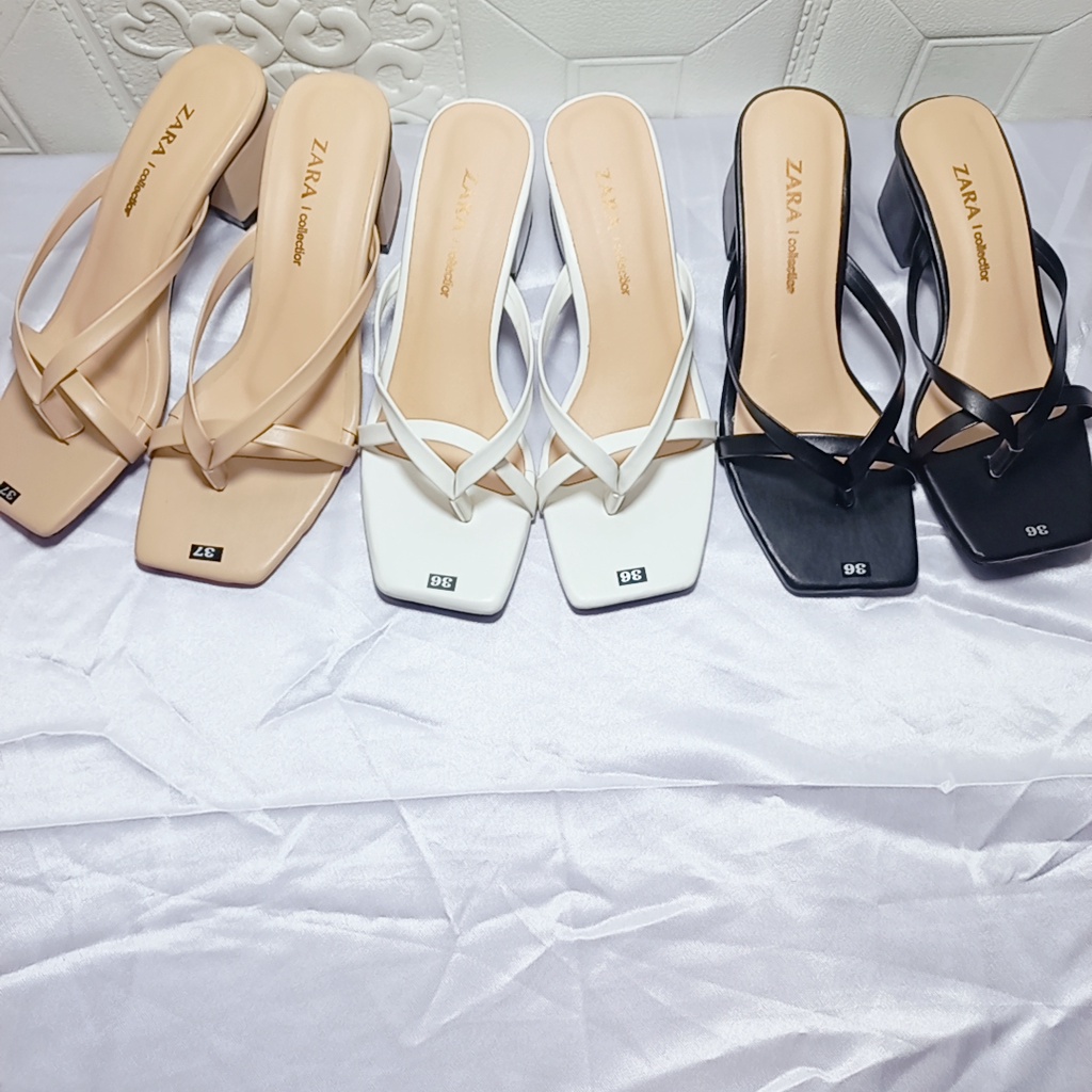 GIÀY CAO GÓT NỮ GÓT VUÔNG 5CM MINHTUYETSHOES-GUỐC NỮ QUAI MẢNH HỞ MŨI KIỂU KẸP NGÓN MÃ GCG123