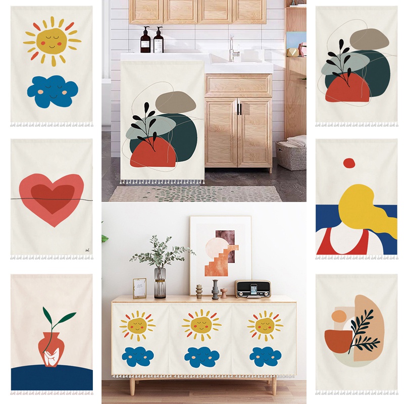 Rèm Cửa Ngắn Che Phủ Tủ Quần Áo Chống Bụi Tiện Dụng