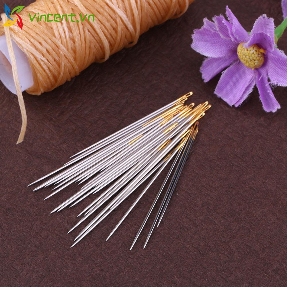Bộ 16 kim khâu đồ da/ thảm canvas thủ công tiện dụng cho gia đình