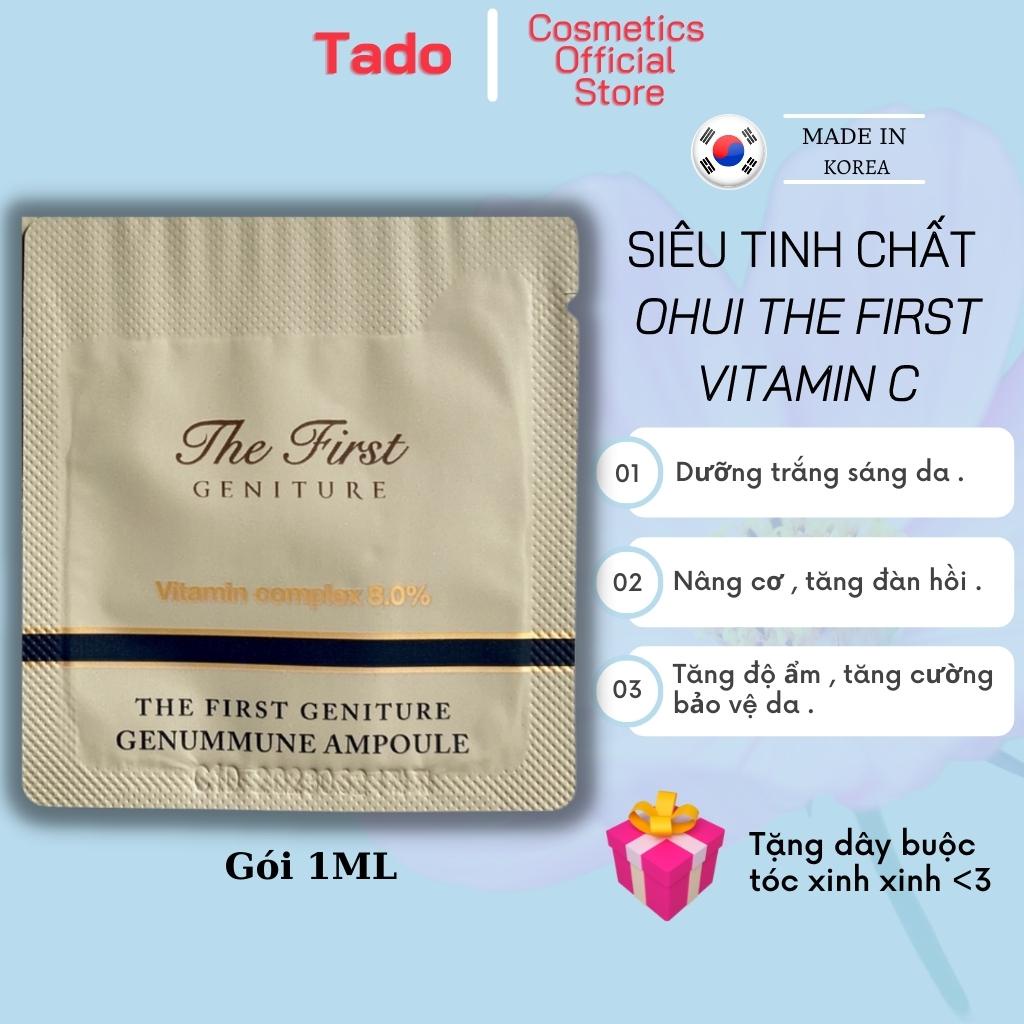 Tinh chất vitamin C serum Ohui The First Complex 8% dưỡng trắng sáng , nâng cơ , tăng đàn hồi ,săn chắc sáng mịn gói 1ml