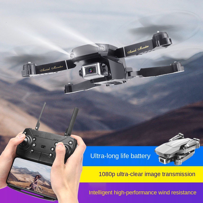 ▪♛▩Folding Drone 4k Aerial Video HD Professional Ultra Long Pin Máy bay bốn trục điều khiển từ xa trực thăng