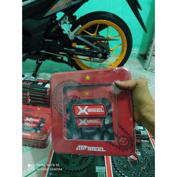 nhông sên dĩa X1r chính hãng lắp cho ex 150