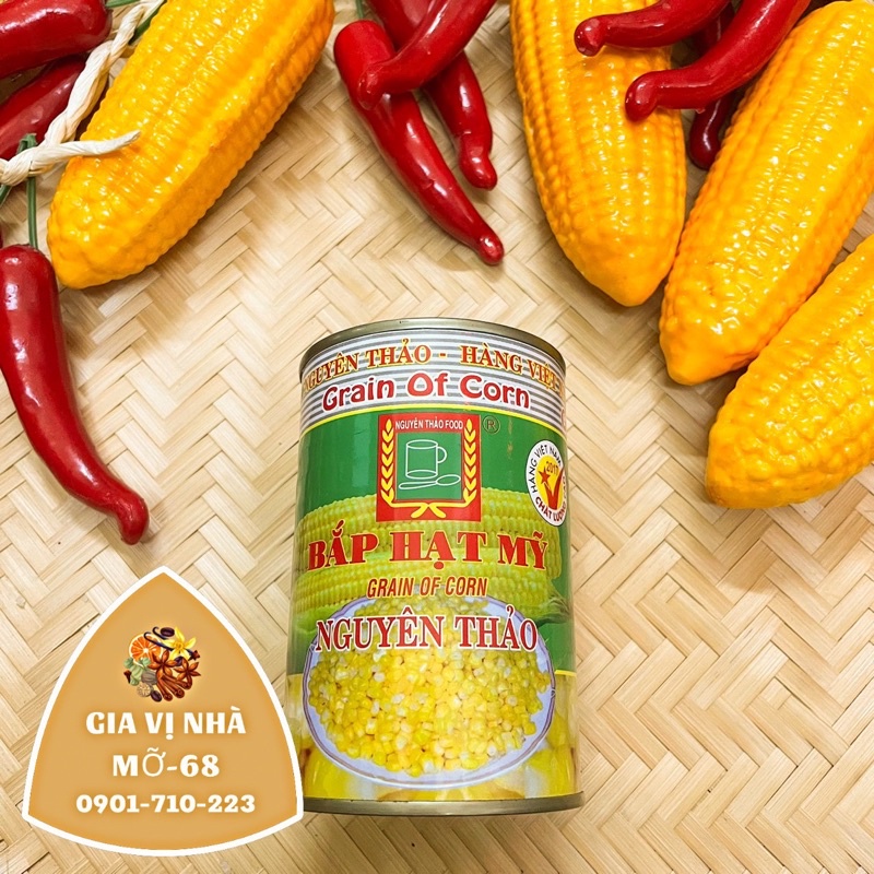 Bắp hạt Mỹ đóng lon Nguyên Thảo -425gr