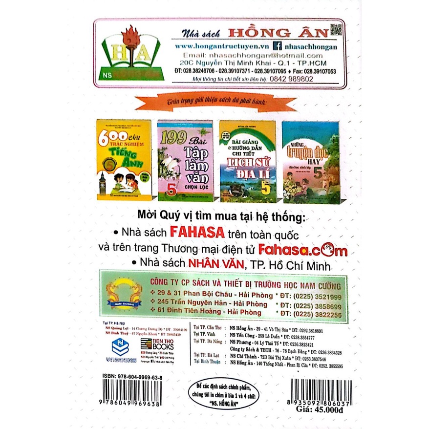 Sách-Bài Tập Dùng Kèm Tiếng Anh 5 - Biên soạn theo chương trình mới