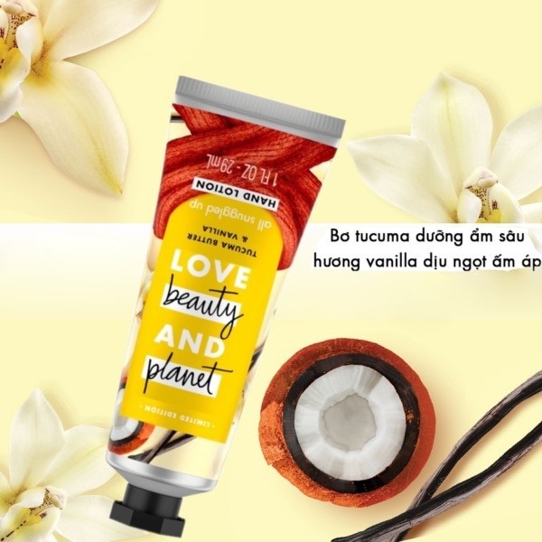 Kem dưỡng da tay Love Beauty and Planet Dừa Tươi & Hoa Mimosa Love Beauty & Planet Coconut Water & Mimosa Flower 29ml
