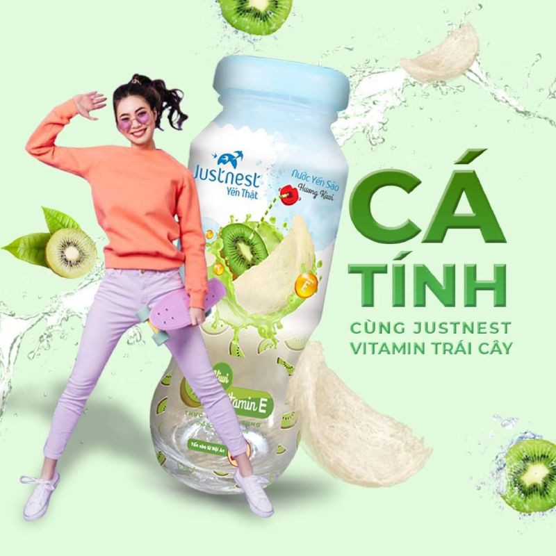 Nước yến jusnet trái cây Kiwi 6chai x120ml 5. 2025