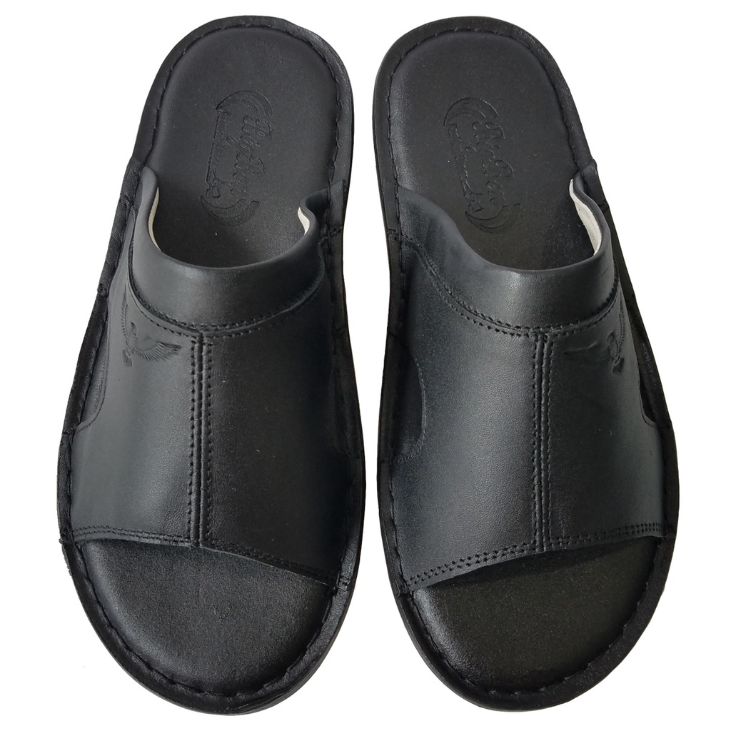 Dép Nam Quai Ngang Da Bò Thật BIGBEN Cao Cấp DN343