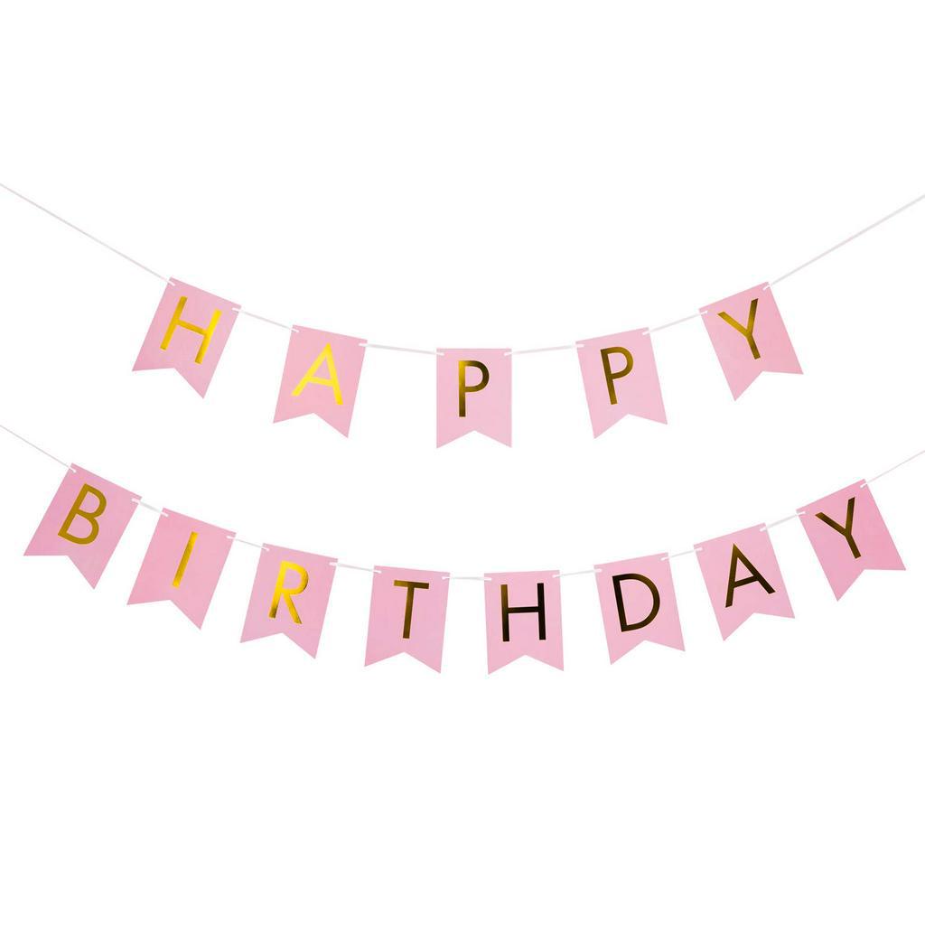 Banner Chúc Mừng Sinh Nhật Cỡ Lớn 6 * 8 inches, Chúc Mừng Sinh Nhật Với Chữ Happy Birthday Màu Vàng Sáng Bóng, Trang Trí Tiệc Sinh Nhật Đa Dạng, Đẹp Mắt