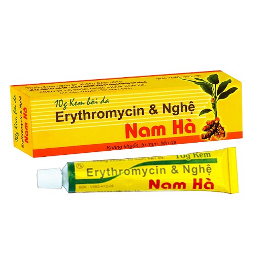 Kem bôi ngoài da Ery & nghệ Nam Hà 10g- ngừa mụn, liền da.