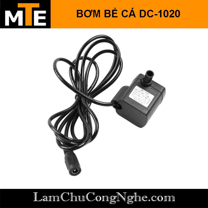 Bơm chìm mini 3W 200L/H bơm tiểu cảnh, bể cá, điều hòa nước 5.5-12-220V 1020