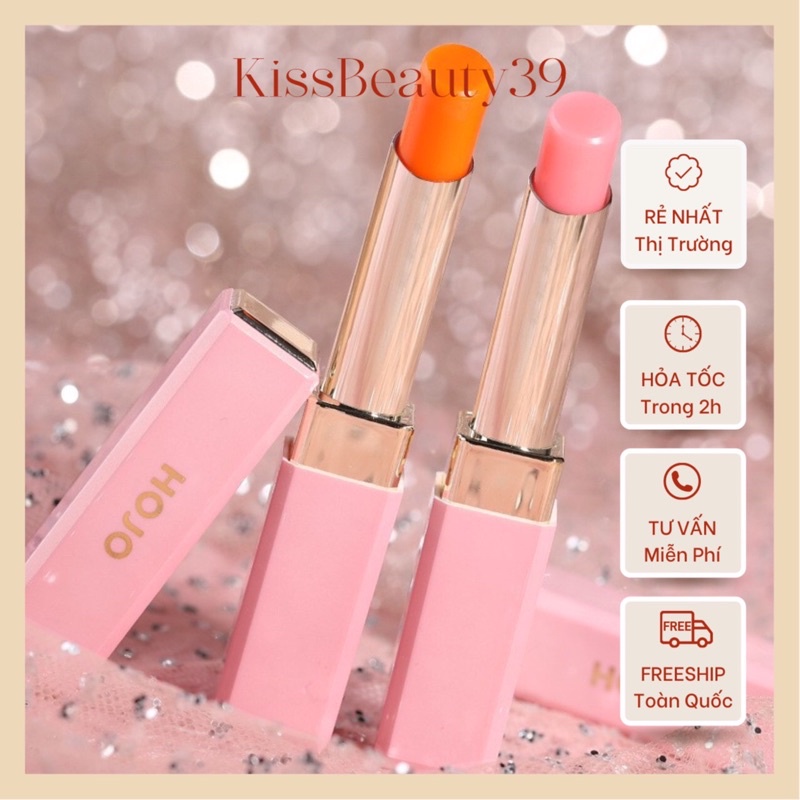Son thạch dưỡng 💃FREEship💃 HOJO cherry Blossoms đổi màu theo nhiệt độ môi ướp mềm mịn hồng