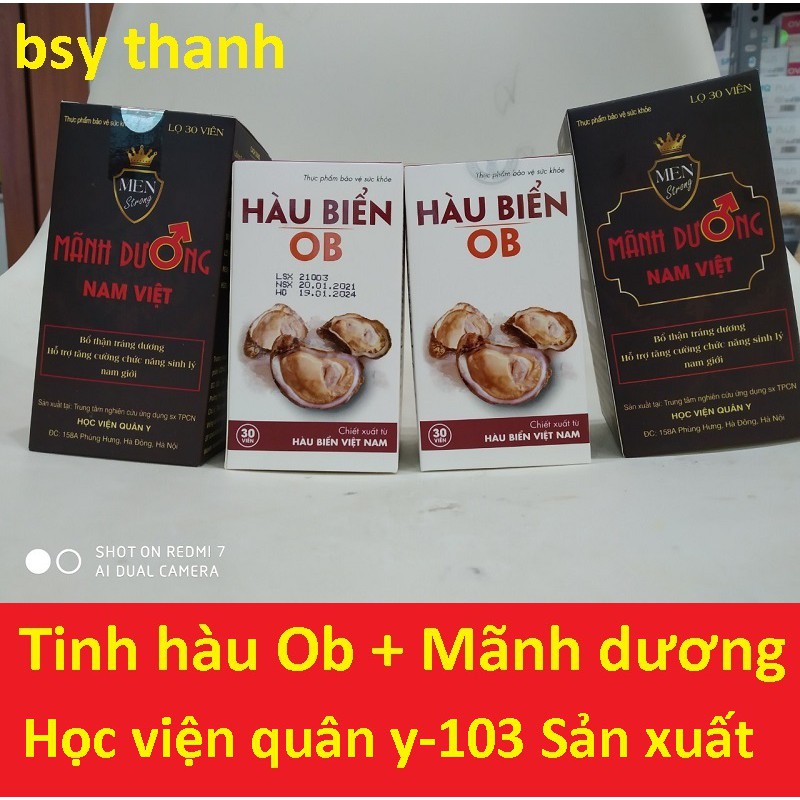 Bộ đôi tinh hàu biển OB + Mãnh dương nam việt, học viện quân y