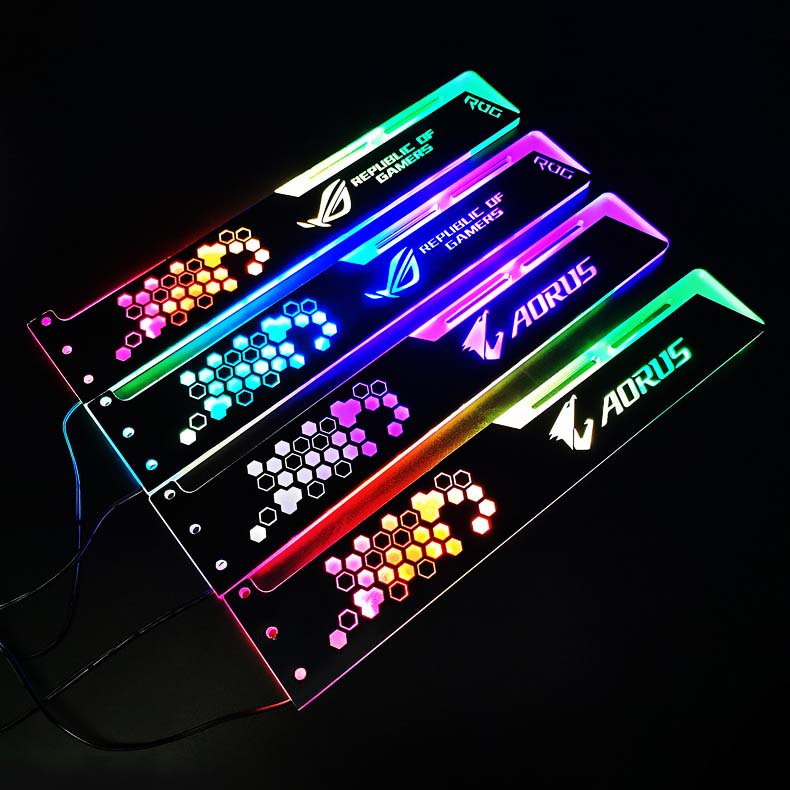 Giá Đỡ VGA Coolmoon Led RGB Độ Dài 28cm - Đồng Bộ Hub Coolmoon / Auto