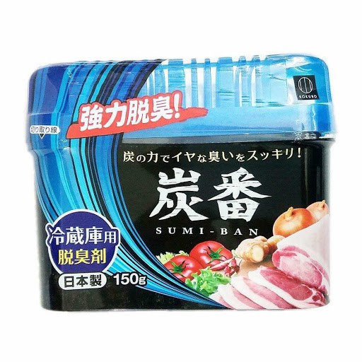 Hộp khử mùi tủ lạnh Kokubo 150g than hoạt tính khử mùi hôi từ thịt, cá, đồ ăn | Hàng nội địa Nhật