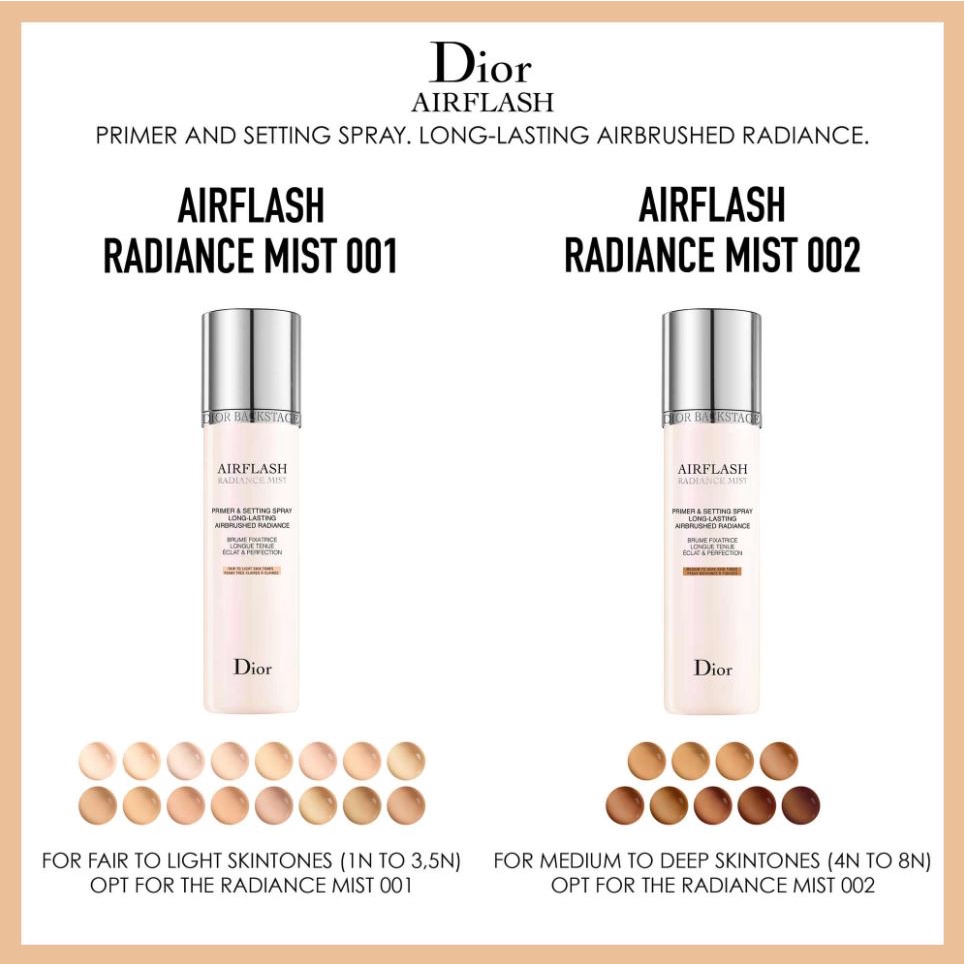 Kem lót dạng xịt Airflash Radiance Mist Primer And Setting Spray Long-Lasting Airbrushed Radiance 70ml