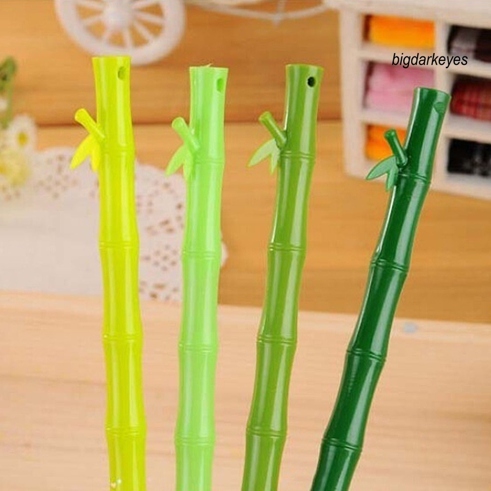 Nyt- 5 Bút Bi Mực Đen Ngòi 0.38mm Hình Cây Tre