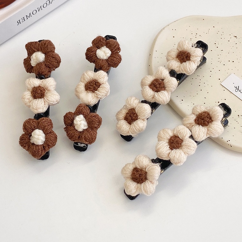 Kẹp Tóc Bằng Len Thiết Kế Mới Thời Trang Theo Phong Cách Retro 2022