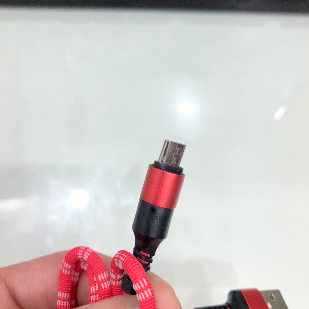 Sỉ cáp sạc micro bọc dù, dây sạc dài 1m hỗ trợ sạc nhanh cho các dòng samsung, oppo, vivo, loa đài - KLH