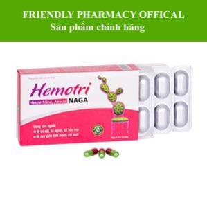 HEMOTRI NAGA - Giúp phòng ngừa cải thiện các triệu chứng của trĩ, tăng bền vững thành mạch (30 viên)
