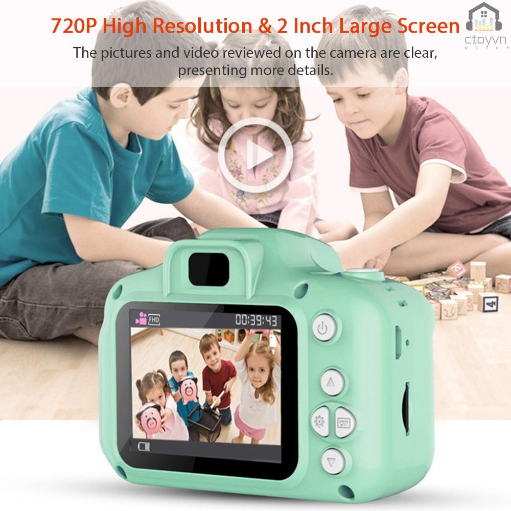 Camera kỹ thuật số mini độ phân giải cao 720P với 8 Mega Pixels 2 Inch màn hình lớn IPS cho bé
 | BigBuy360 - bigbuy360.vn