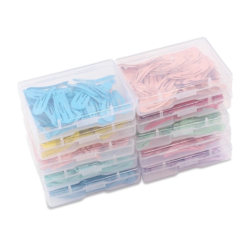 Set 50 Kẹp Tóc 3cm Nhiều Màu Sắc Đơn Giản Cho Bé Gái