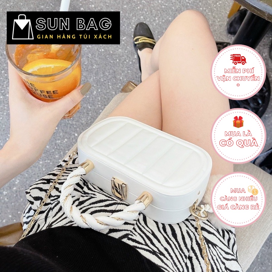 Túi xách nữ đeo chéo, đeo vai, túi cnk đi chơi, đi học, da đẹp, thời trang cao cấp size 20cm SB211