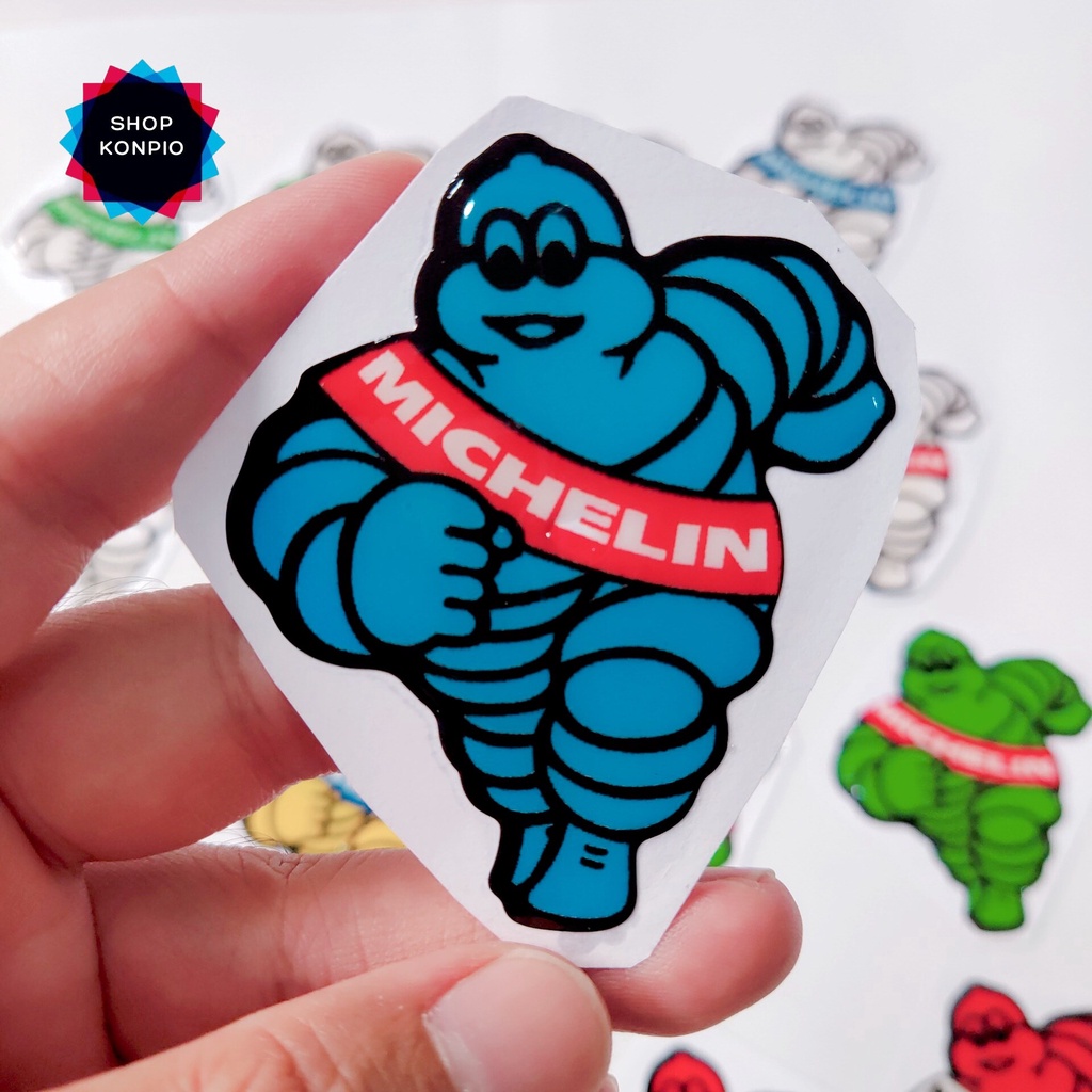 Tem Nổi Michelin Dán Xe, Mũ Bảo Hiểm Chống Thấm Nước Chống Bay Màu