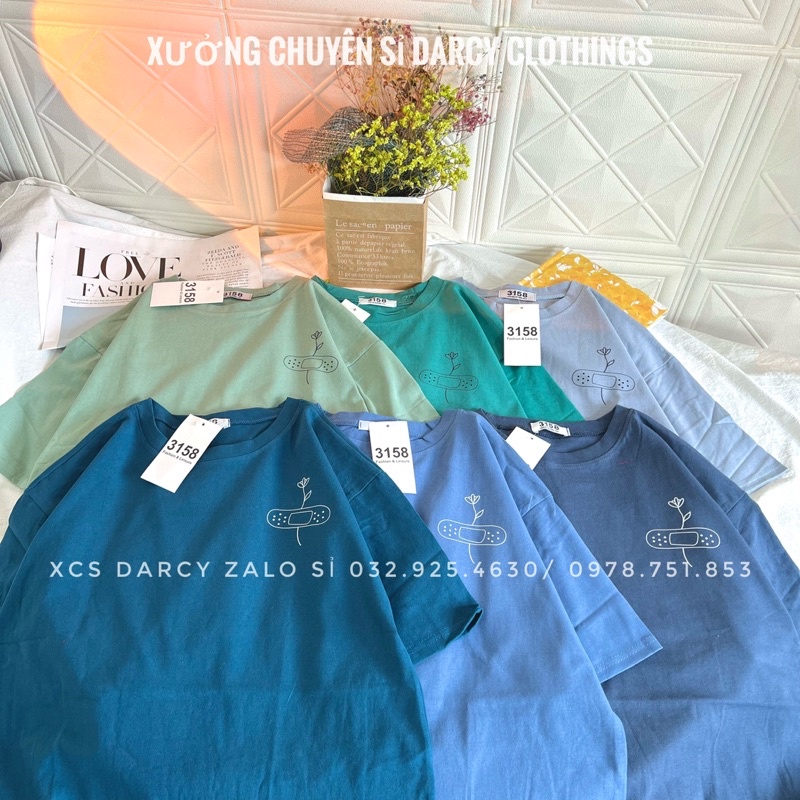 áo thun 3158 ✨ FREESHIP ✨ cành hoa urgo áo thun cotton nam nữ