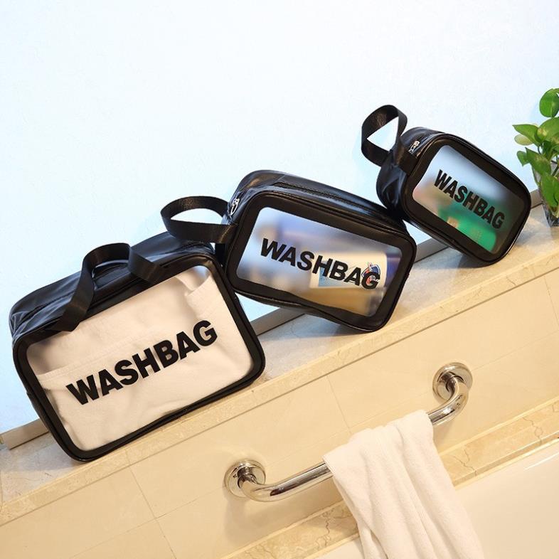 Túi đựng mỹ phẩm WASHBAG 3 size 3 màu đựng đồ trang điểm đồ cá nhân chống thấm nước ChiChi TCN01