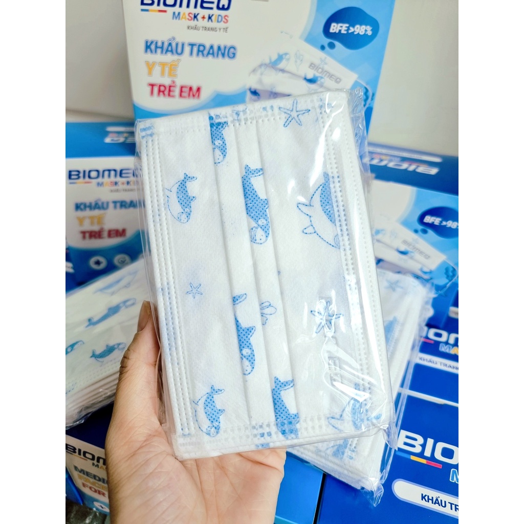 Khẩu trang TRẺ EM BIOMEQ - Hộp 50 cái