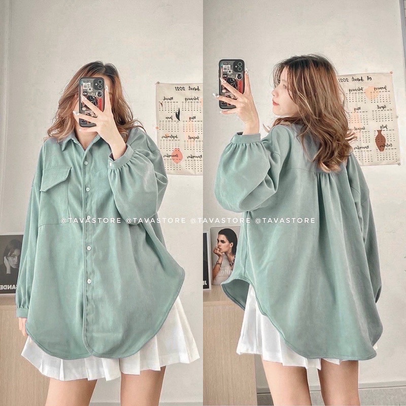 [ CHUBBY BIGSIZE ] ÁO SƠ MI TAY PHỒNG