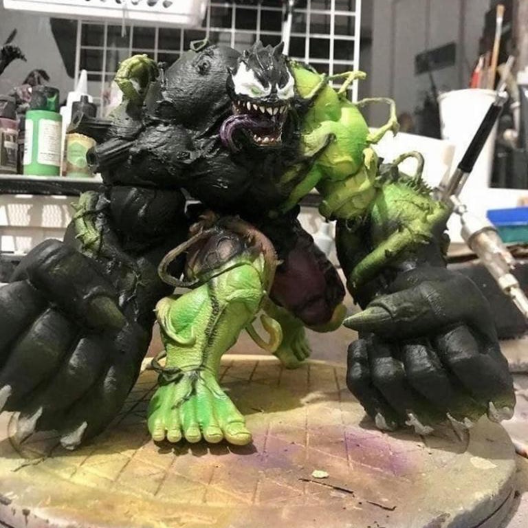 Mô Hình Veom Hulk Marvel Bằng Chất Liệu Nhựa Resin - Cao 12cm