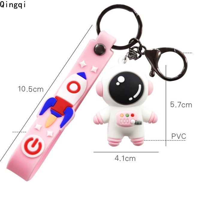 Móc khóa Miss Zoe hình phi hành gia vũ trụ nhiều màu dễ thương DIY