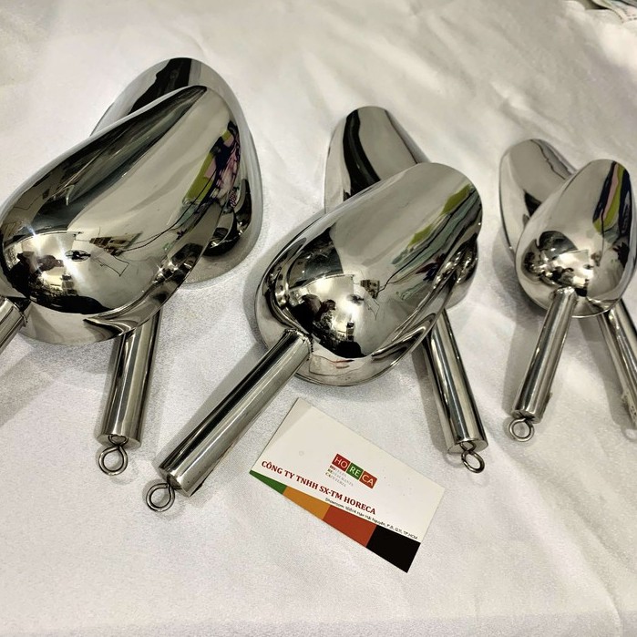 XẺNG XÚC ĐÁ INOX cao cấp sáng bóng (nhiều kích thước)