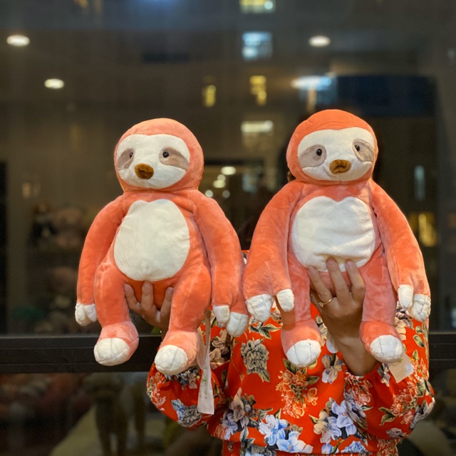 Thú bông Bé lười và chó Shiba.