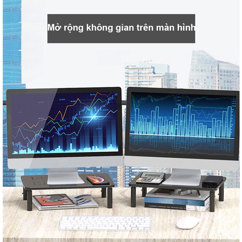 Giá đỡ laptop kệ laptop Các lỗ làm mát bằng kim loại chất lượng cao Có thể điều chỉnh độ cao 3 mức