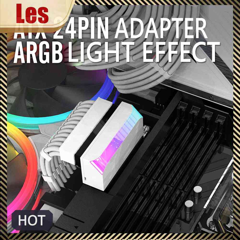 Bộ ChuyểN ĐổI NguồN ĐiệN ATX 24Pin Sang 90 Độ, 5V 3-pin ARGB Aura