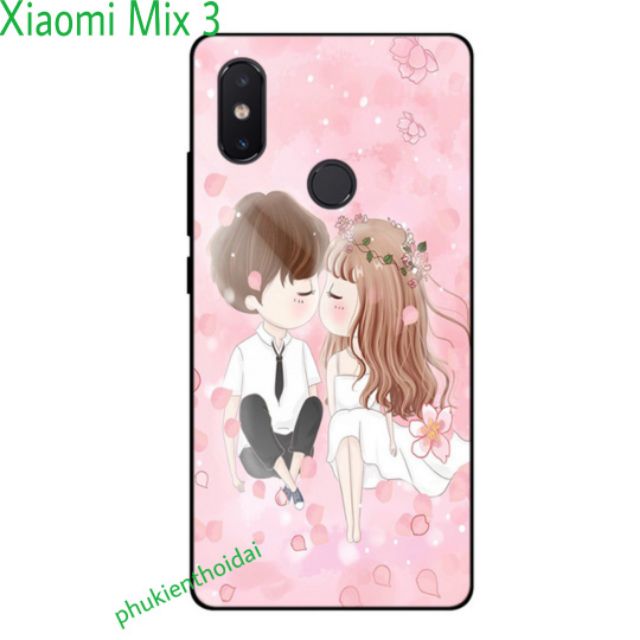 Ốp lưng Xiaomi Mix 3 dẻo TPU in 3D cao cấp chất đẹp ( bảo vệ camera)