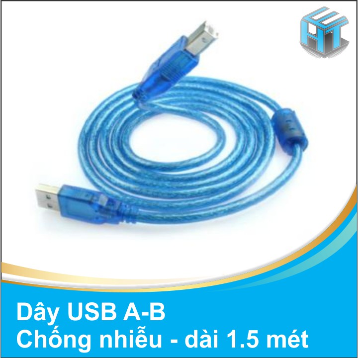 DÂY USB A-B CHỐNG NHIỄU DÀI 1.5 MÉT