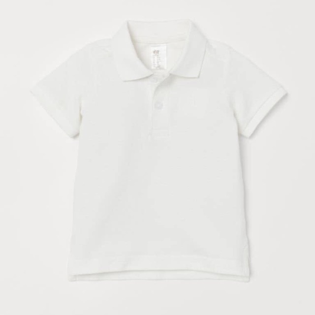 Áo polo trắng hm
