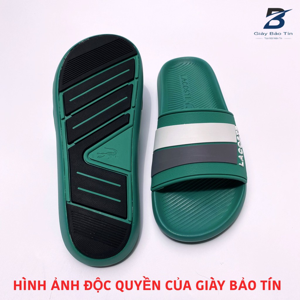 Dép nam quai ngang Lacoste, dép lê nam form thể thao, chống thấm nước, độ bền cao, thể hiện độ trẻ trung, thanh lịch.